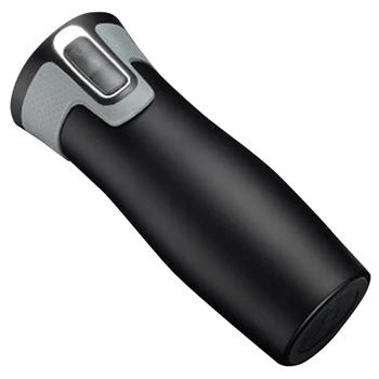 

Quality 450Ml 16Oz Vacuum Insulated Stainless Steel Travel Mugs Water Flask Thermal Tea Bottle Auto Cups-Black