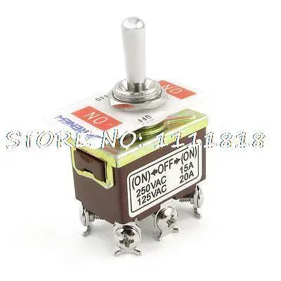 

DPDT ON-OFF-ON 3 Position 6-Terminals Toggle Switch AC 15A/250V 20A/125V
