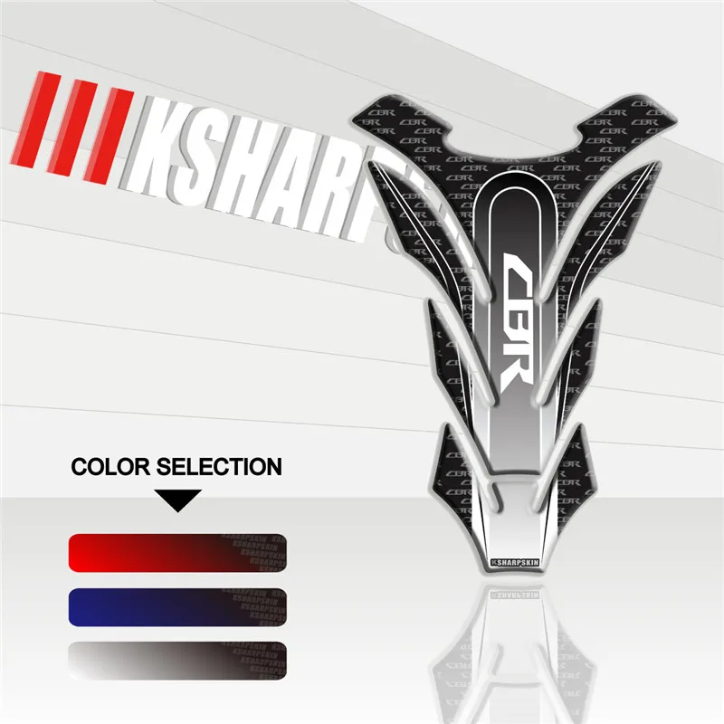 Мотоциклетная 3D наклейка на топливный бак защитная декоративная для HONDA CBR Fishbone