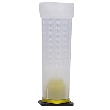 

50Pcs Bee Queen Cages Plastic Protective Cover Cage Cell Box Cup Rearing New Bees King Tools Beekeeper Beekeeping Set B