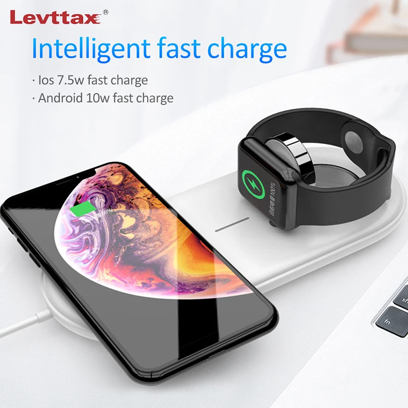 

Magnetic Wireless Charging Station For Apple Watch Series 1 2 3 4 5 Qi Wireless Charger Pad For iPhone 11 Pro XS Max XR X 8 Plus