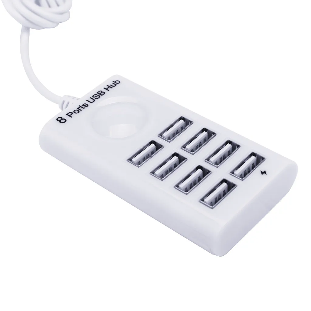 Ouhaobin USB2.0 концентратор высокой Скорость 480 Мбит/с USB2.0 чип 8-Порты и разъёмы концентратор для компьютера для планшета для мобильного телефона