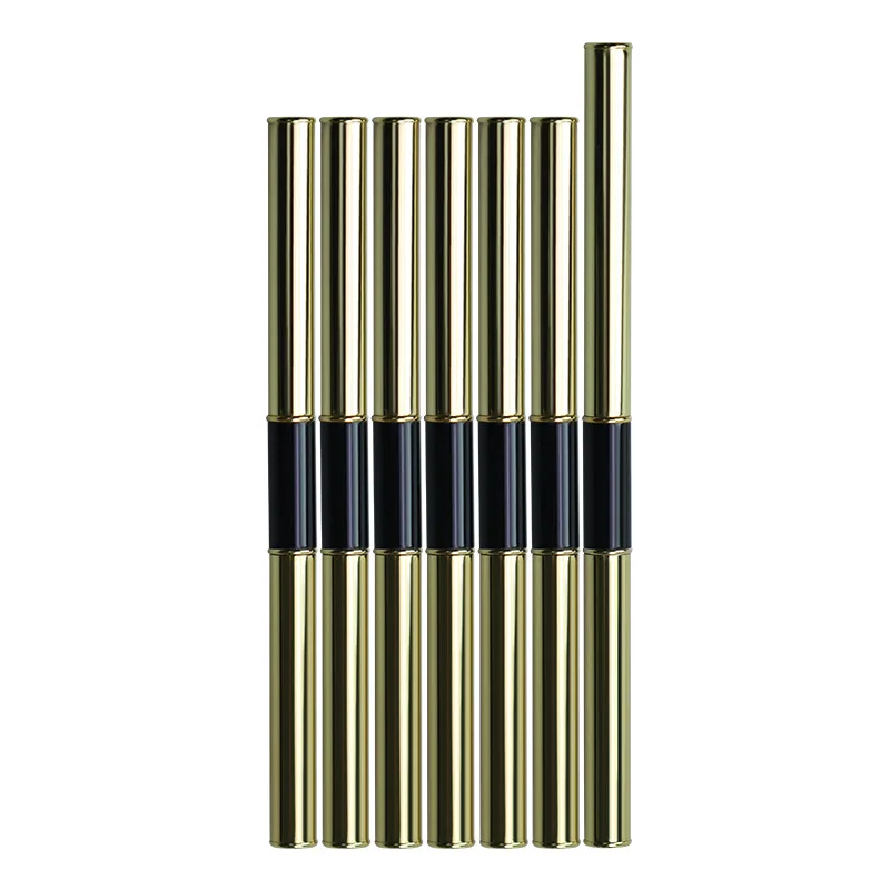 Duebel Enn Nagelkonscht Sträifen Linnen Liner DIY Molerei Pinsel Flëssegt Pulver Acryl UV GEL Extensioun Builder Franséisch Zeechnen Pen_voghion.com