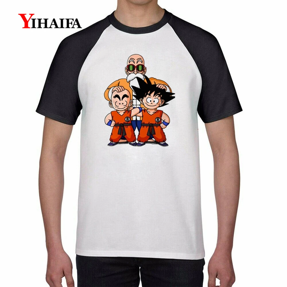 

Mens T Shirts 3D Dragon Ball Z Master Roshi Goku Graphic Tees Anime Tee Tops Casual Unisex Summer T-shirt