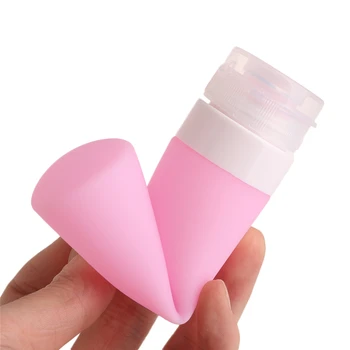 

2020 New Portable Refillable Silicone Bottle Traveler Lotion Shampoo Bath Containers 80ML