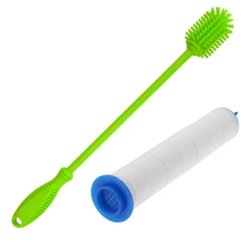 

Silicone Bottle Cleaning Brush with Long Handle with 5 Piece Hand Shower Filter Core Shower Filter Core Water Purifier