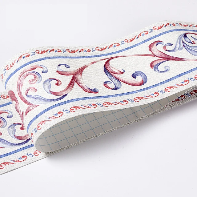 Geometric Pattern Waterproof Self Adhesive Wallpaper Borders