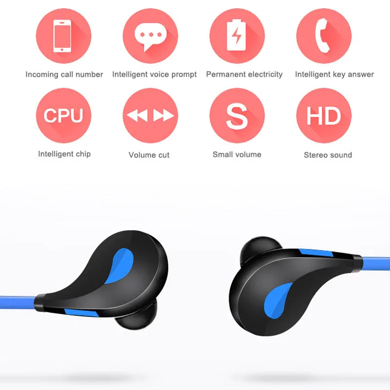 Bluetooth 4 1 Headphones with Microphone Music Fashion Wireless Earphone for iPhone 7 Plus HUAWEI Mate 9 NC99