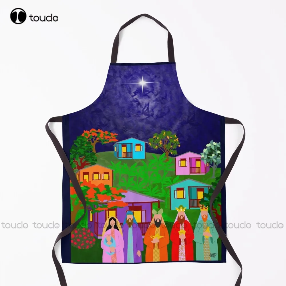 

Natividad Boricua Campo Apron Barber Aprons For Women Men Unisex Adult Garden Kitchen Household Cleaning Custom Apron