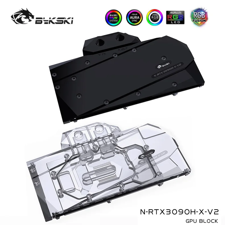 Водяной блок Bykski GPU для ZOTAC GALAXY Gainward Founders Edition RTX3090 3080 VGA Watercooler N RTX3090H X