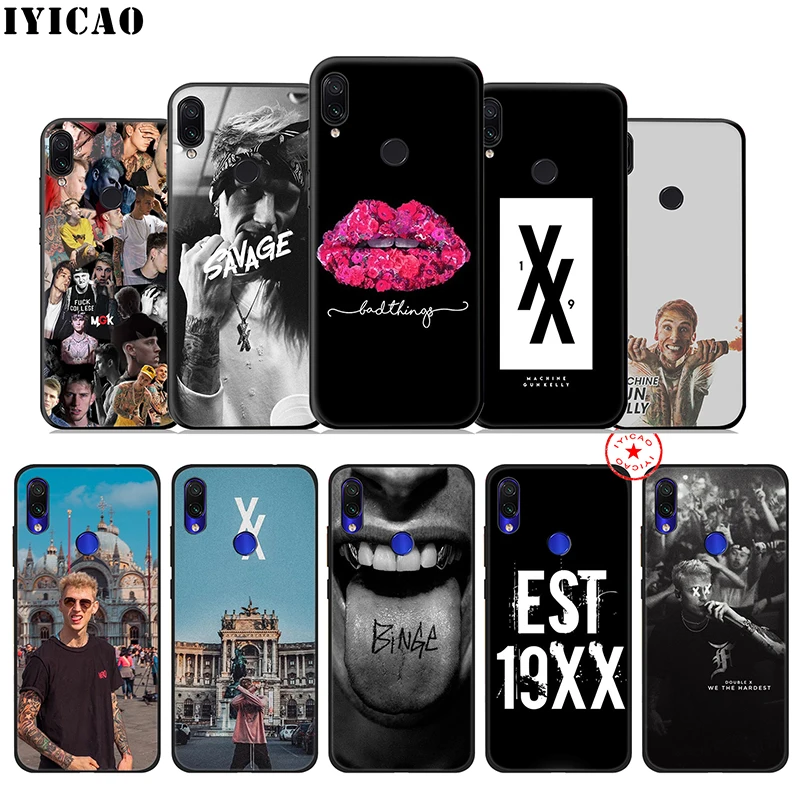 IYICAO Machine Gun Kelly MGK Soft Case for Xiaomi Redmi K20 8A 7A 7 6 6A 5A 5 Plus 4X 4A Go Pro TPU |