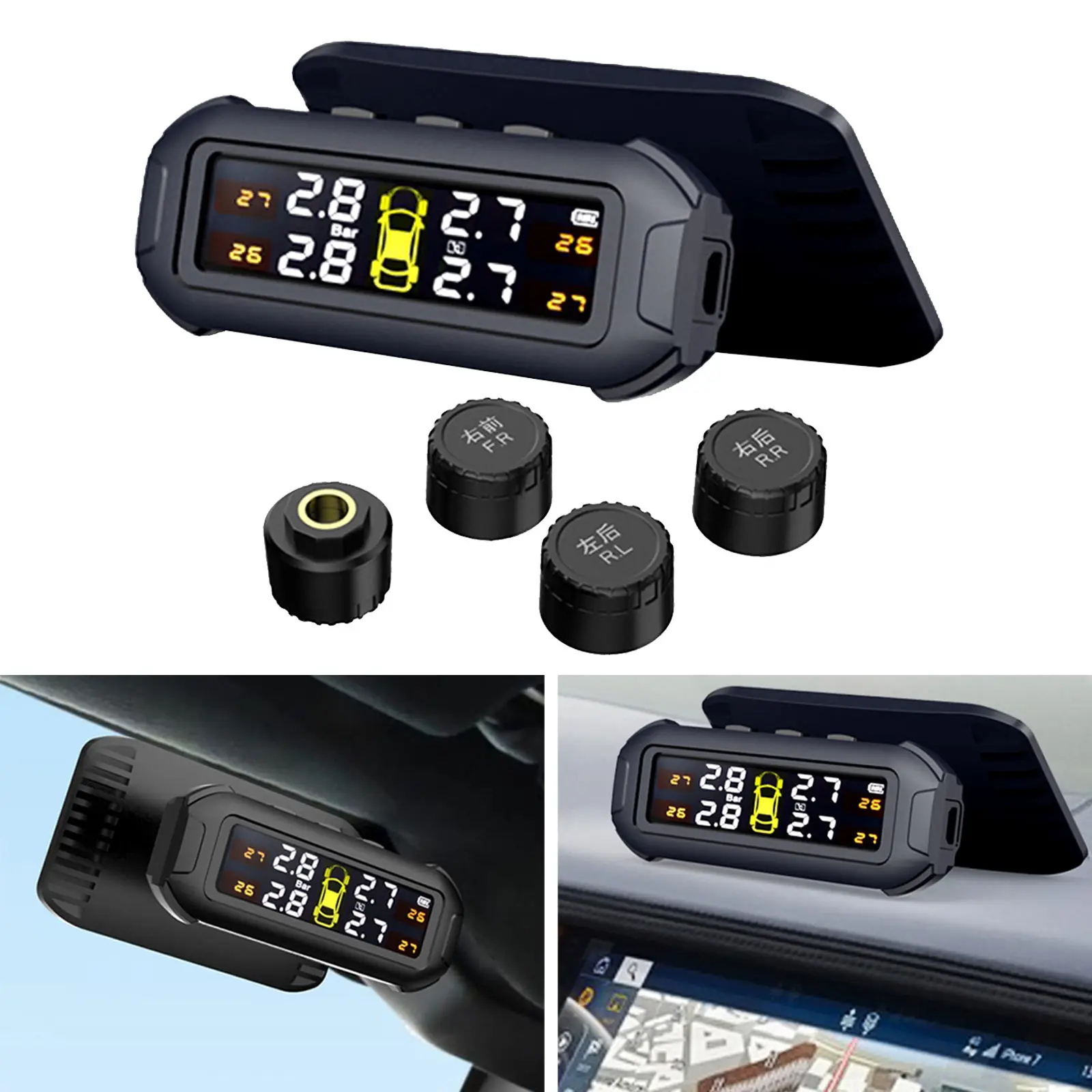 Беспроводная система контроля давления в шинах Tpms на солнечной энергии с