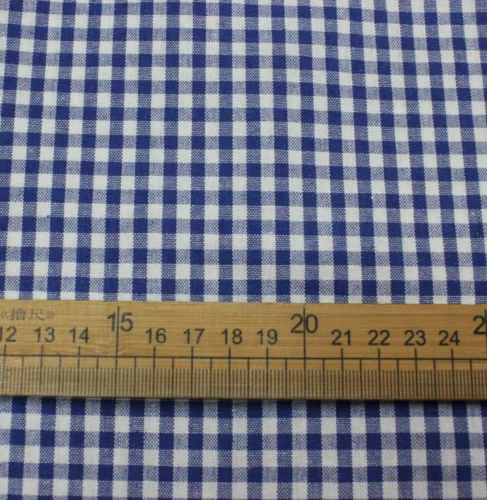 4mm plaid blue Классическая клетчатая хлопковая ткань для платья рубашка Косплей DIY швейная крышка стола Подушка Текстиль для дома - Цвет: 4mm plaid blue