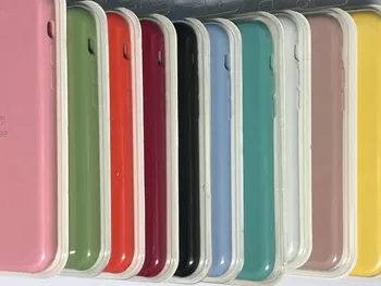 

phone case100Pcs/lot Original Silicone Case For Phone i5 SE 6 6s 7 8 plus iX XS XR XS MAX Phone Cover case with Packaging