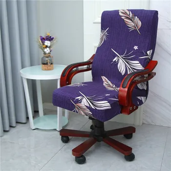 

Modern Spandex Computer Chair Cover 100% Polyester Elastic Fabric Office Chair Cover Easy Washable Removeable Chair Cover