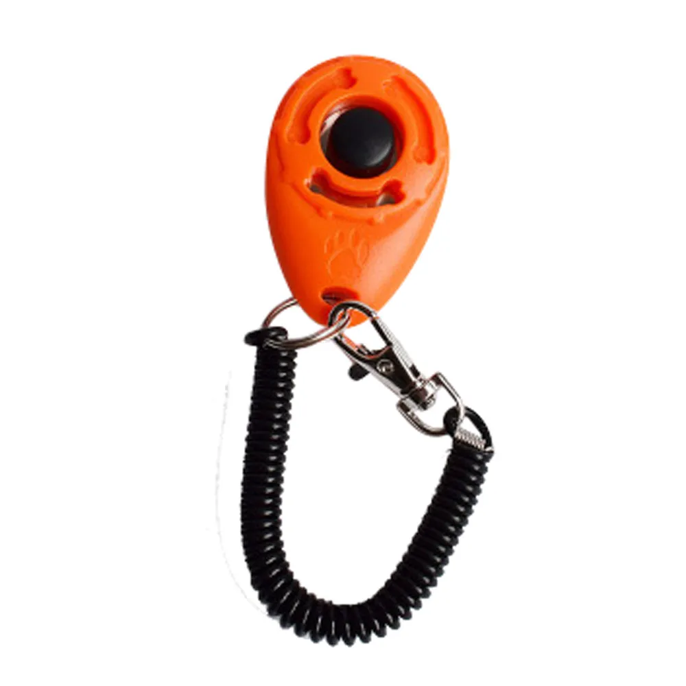 Dog Supplies Dog Pet Click Clicker Training Trainer Toy Aid Guide Wrist Band Accessories Set Dog Trainings Tools