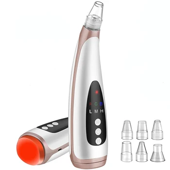 

Blackhead Remover Vacuum Pore Cleaner Hot Compress Blackhead Suction Electric Acne Pimple Removal Facial Cleaner Skin Care Tools