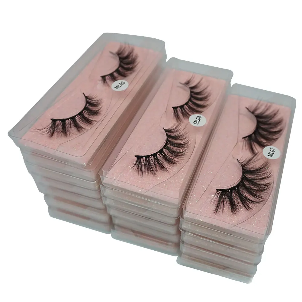 

Faux Mink Lashes Wholesale Thick Fake Eyelashes Set Soft Faux Cils Naturel Eyelash Extensions Fluffy Wispy False Lashes Bulk