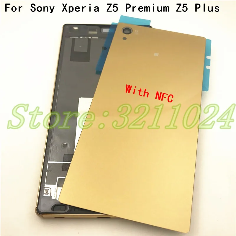 Для sony Xperia Z5 Премиум Z5 плюс Z5p E6853 E6883 E6833 среднего рама Передняя лицевой панели Корпус+ аккумулятор чехол