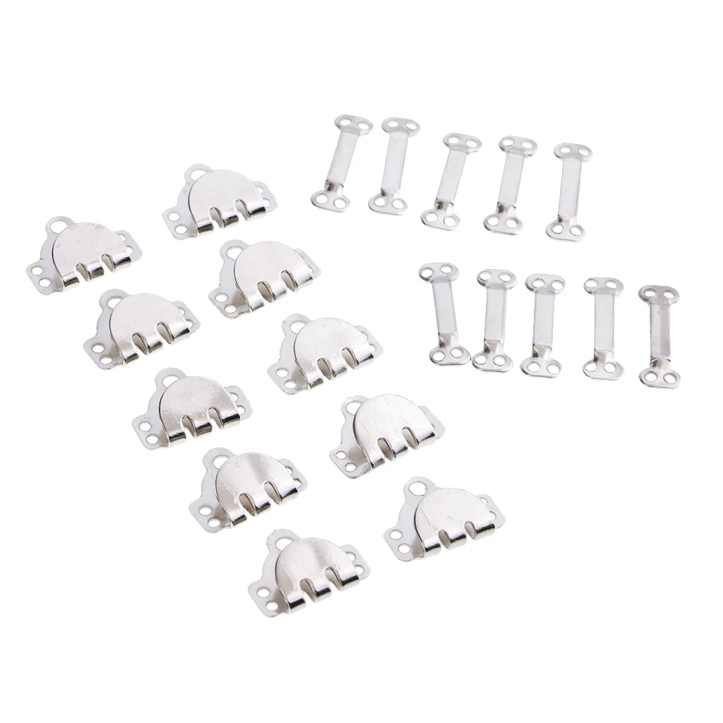 10 Sets Metal Sewing Hooks and Eyes Closure for Trousers Skirt Dress DIY Crafts