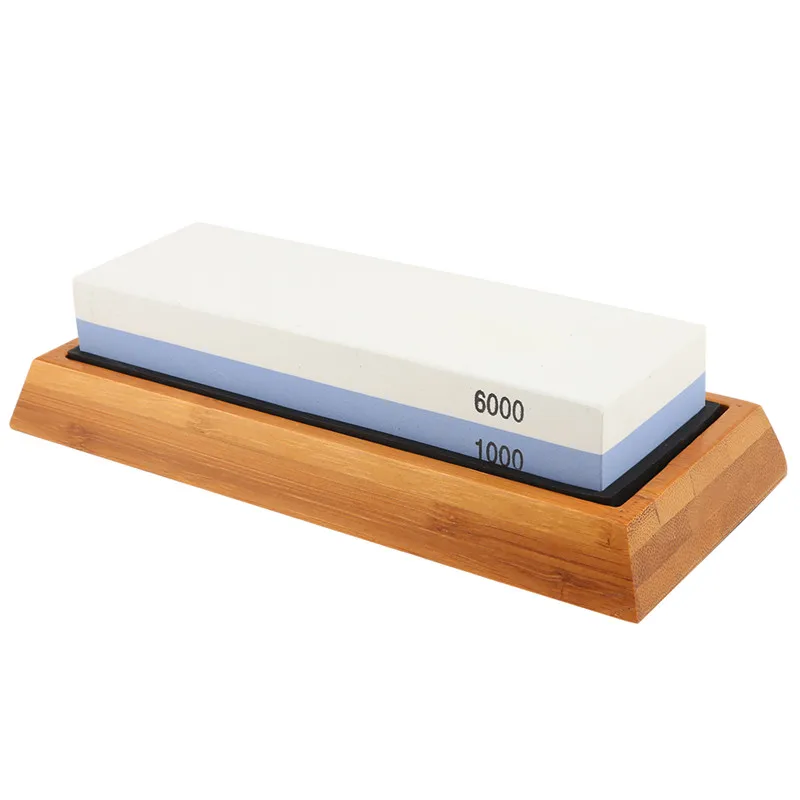 1000/6000 профессиональная точилка для кухонных ножей камень двухсторонний белый корунд точильный камень точильный инструмент - Цвет: Multi