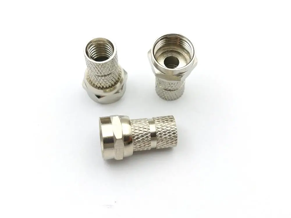 10 шт латунный F MALE TWIST на RG59 разъемы RF/коаксиальный|twist|twist connectors |