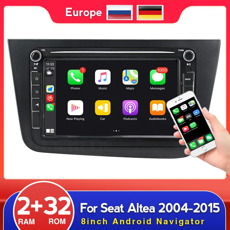 Автомагнитола MEKEDE для Seat Altea 2004-2015 Toledo 2004-2009 мультимедийный проигрыватель с
