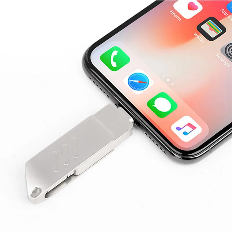 3 в 1 мини металлический usb флэш-накопитель 128 Гб 64 ГБ 32 16 портативный 256 карта