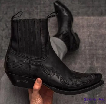 

Winter Fashion British Men Top Quality PU Leather Slip on Boots Breathable Chelsea Boots Male Casual Zapatos De Hombre D331