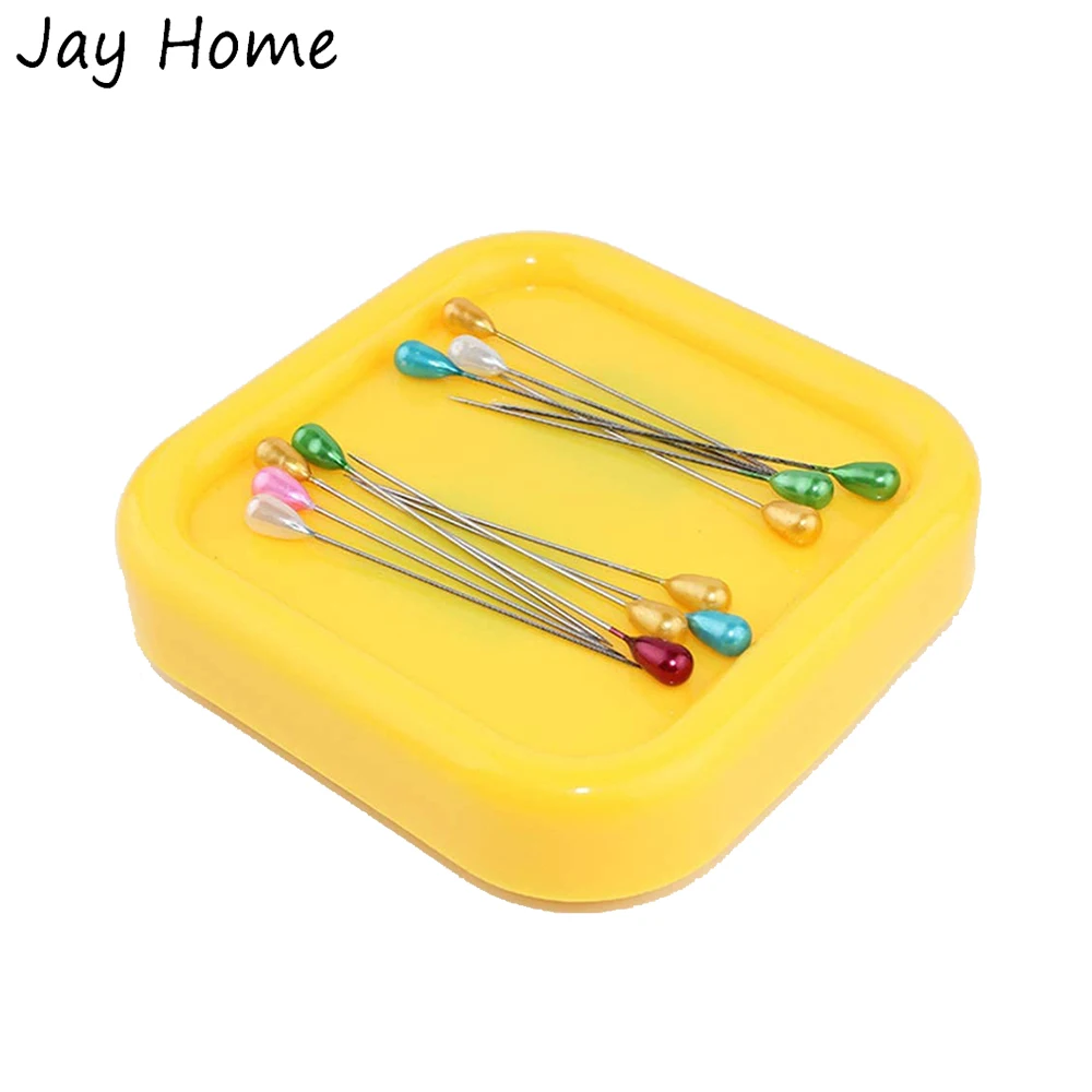 마그네틱 핀 쿠션 퀼팅 핀 보관 케이스, 다기능 핀 삽입 상자, DIY 흡입 재봉 바늘 핀쿠션 홀더, 1PC
