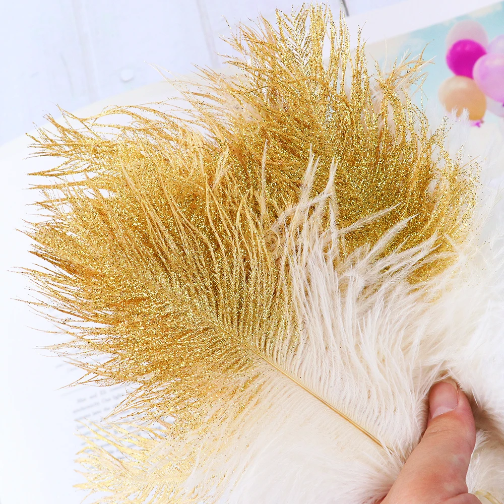 Wholesale Golden Feathers for DIY Crafts Gold Dipped Goose Duck Pheasant  Turkey Plume Party Gift Jewelry HandCrafts Decoration - AliExpress