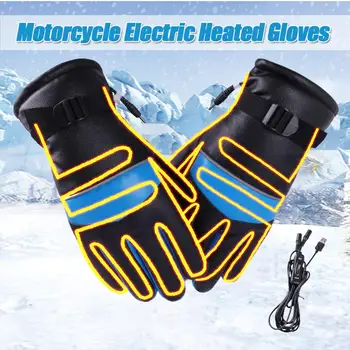 

2PCS Winter Warm Electric Heating Gloves USB Constant Temperature Electric Heating Motorcycle Electric Bike Riding Gloves