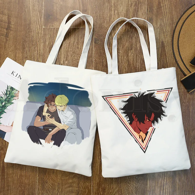 Bolsas de mano con estampado de dibujos animados para chicas, Devilman Crybaby de Anime japonés, diablo, hombre, moda, informal