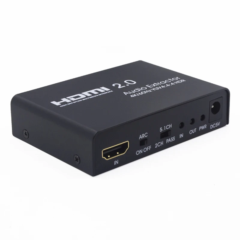 Hdmi 2,0 к Hdmi аудио экстрактор поддержка 4 к/60 Гц Yuv 4:4:4 Hdr Arc для Hd коробка Ps3 Ps4#5