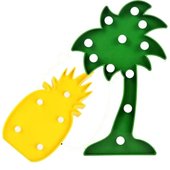 

Creative Conconut Light Palm Tree and Light Pineapple Cartoon 3D LED Night Light Lamp Chrismas Decoration Children Gi