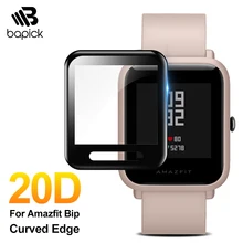 BAPICK Protective Glass For Xiaomi Amazfit Bip Film Glass Full Cover Huami Amazfit Bip Screen Protector Protection Accessories