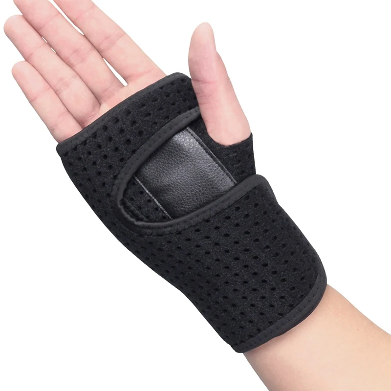 

1 Pcs Useful wrist support Splint Sprains Arthritis Band Belt Carpal Tunnel Solid Black Hand Wrist band Brace Protective gear