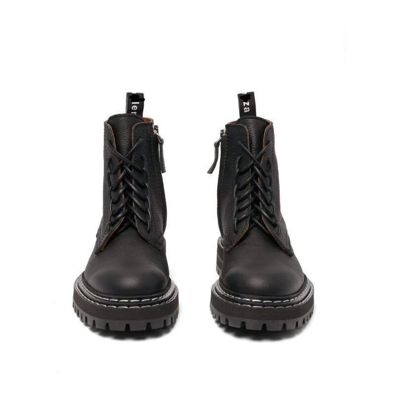 CXJYWMJL ботильоны для женщин классические модные ботинки из натуральной кожи на плоской подошве зимние кожаные Нескользящие ботинок ручной работы 6857