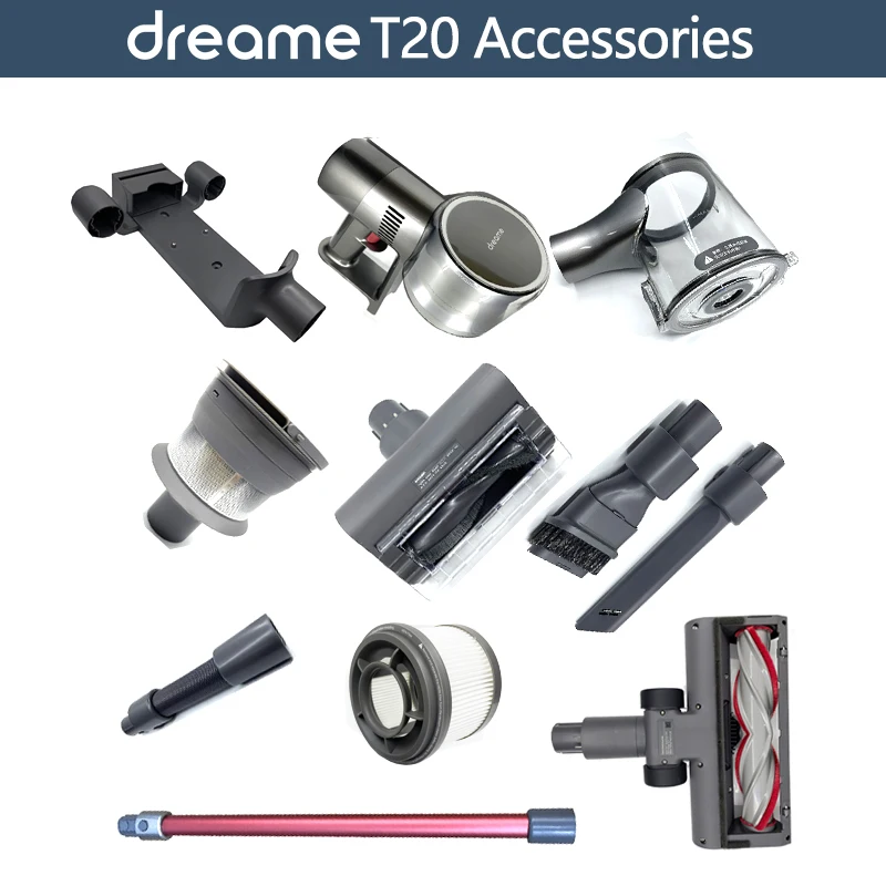 Asli Dreame T20 Aksesori HEPA Filter Sikat Rol Motor Debu Cup Tabung Host  Utama Sikat Pengisian Dasar|Onderdil Vacuum Cleaner| - AliExpress
