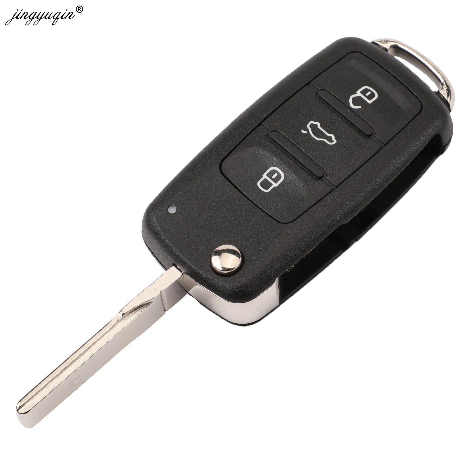Key Case 10pcs 2/3/4/5 Button Folding Remote for VW Tiguan Golf Sagitar Polo MK6 Touareg SEAT