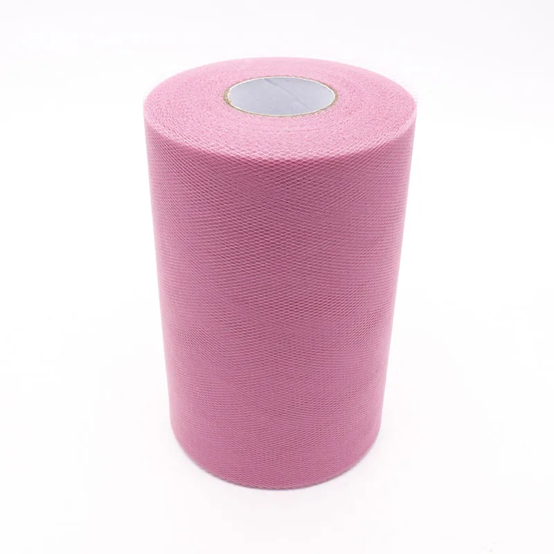 Pink Purple 54 Цвета, 15 см, 100 ярд, тюль, рулон, катушка, тканевая ткань, сделай сам, для свадебной вечеринки, для детского душа, для дня рождения, детские юбки-пачки, Декор - Цвет: Pink Purple