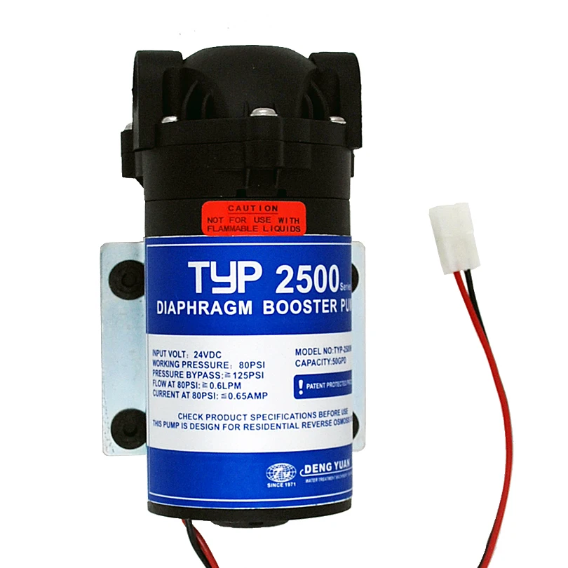 Pressão do Sistema de Água da Osmose Reversa do Aumento da Bomba do Reforço da Água do ro de 24 de 24 v 50gpd