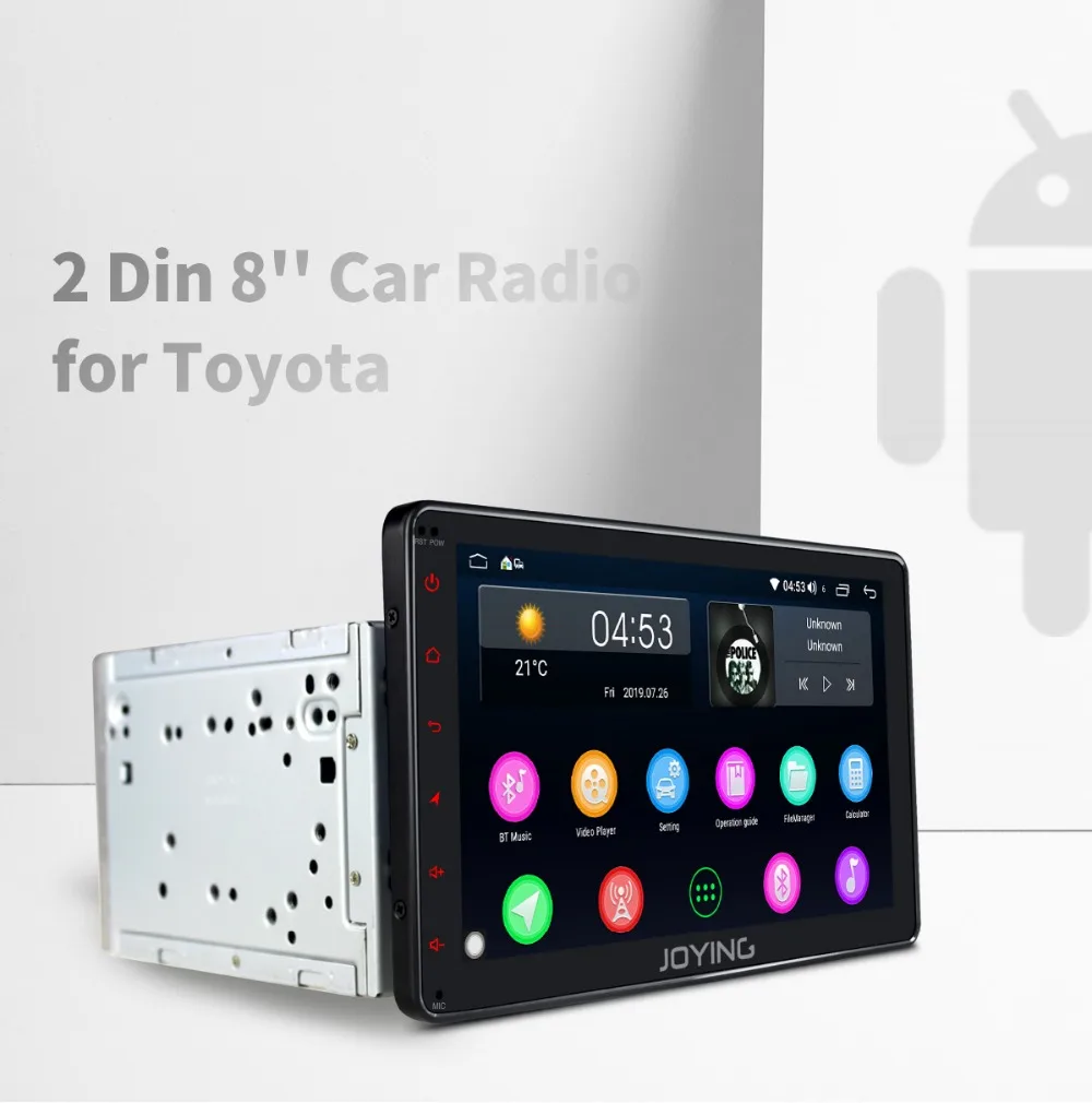 Best JOYING 2 din car radio  Android 8.1 For Toyota Corolla Octa Core 8"touch screen DSP Mirror link Split Screen Support DVR/OBD/SWC 9