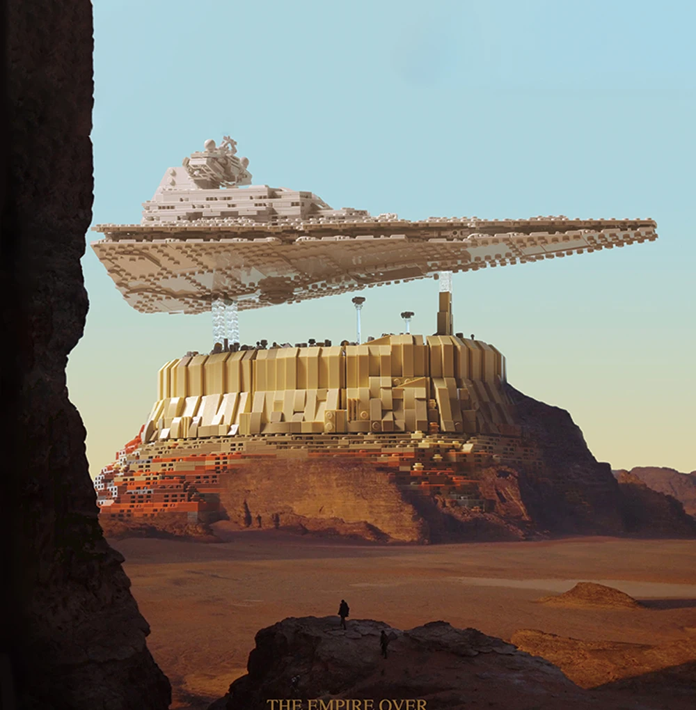 lego The Empire over Jedha City (1)