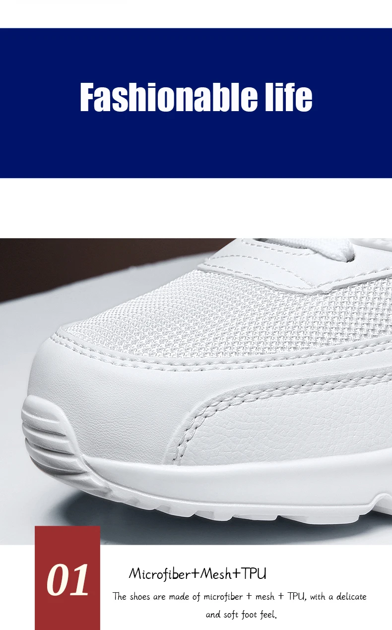 Sxclaee Air Cushion Men Casual Shoes Breathable Comfortable Mesh Lining Sneakers Sweat-absorbent Deodorant Sports Shoes Size 47