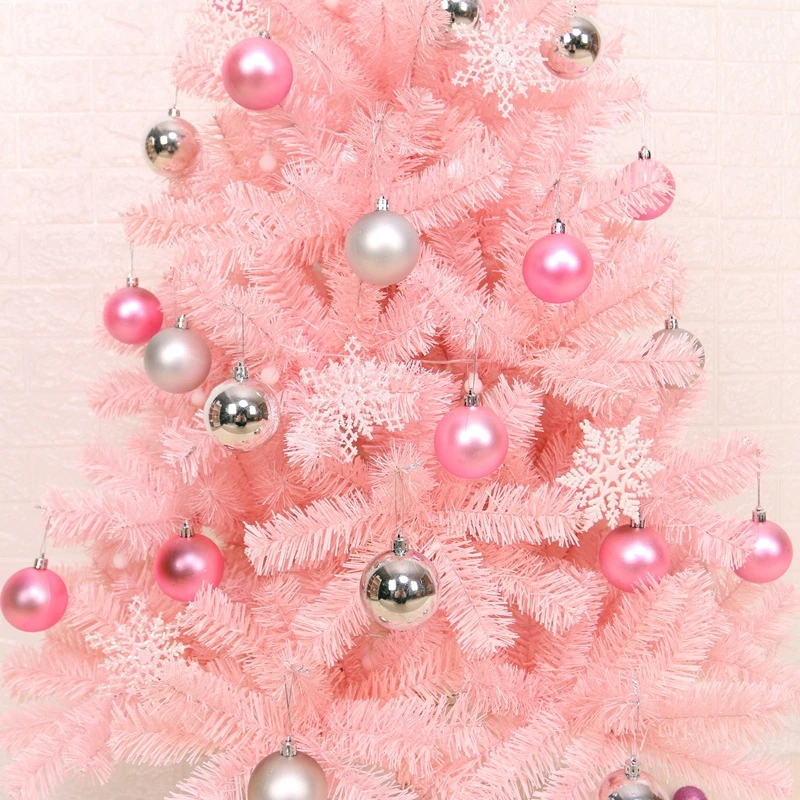 Creative Pink PVC Encryption Christmas Tree For Home Decorations Kids Gifts New Year Ornaments Desktop Decor New Christmas Tree