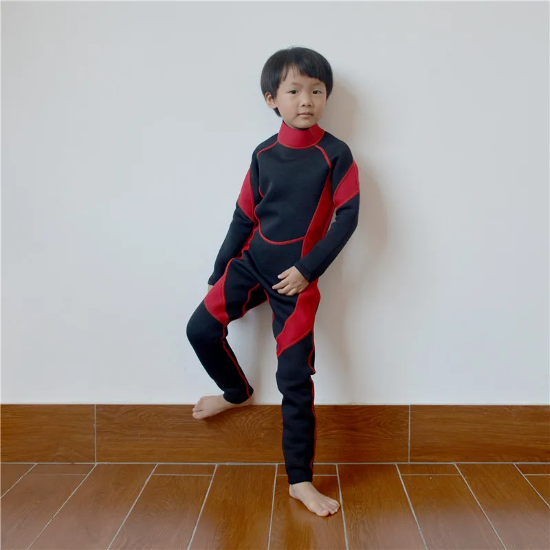 Wyoturn Cute Boys Girls Keep Warm Back Zip Diving Wear Long Sleeve Simple Full Wet Suit Surf Kids Prevent Jellyfish Dropshipping | Спорт и
