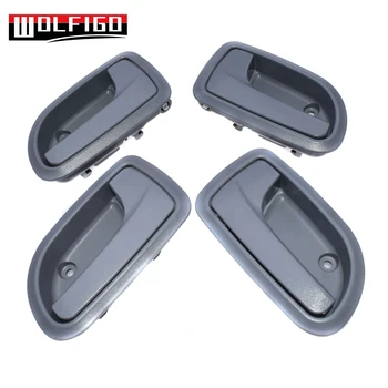 

WOLFIGO 1 / 2 / 4PCS Left Right Grey Interior Door Handle For Kia Morning PICANTO Euro Star Naza Suria 82610-07020 82610-07000
