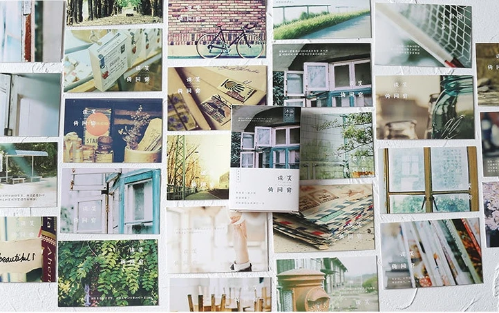 

57mm*87mm youth day paper greeting card lomo card(1pack=27pieces)