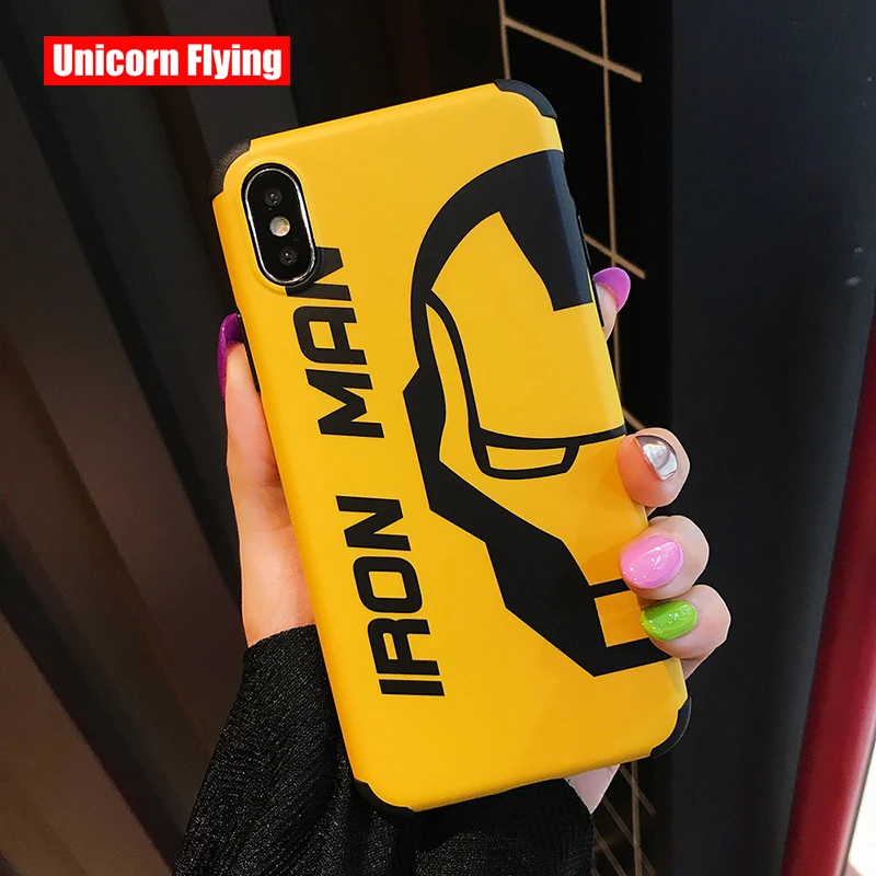

LinXiang Marvel Avengers Superhero Iron Man Soft Phone Case For iphone 6 6s 7 8 Plus X XS Max XR 11 Pro